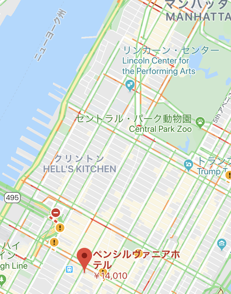 立地とお値段重視で選ぶとこうなる＠ホテルペンシルバニア